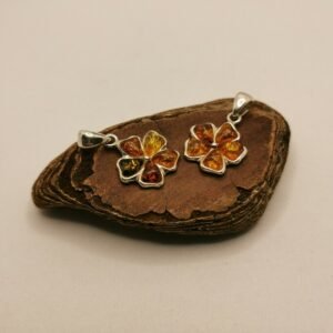 Ciondolo Flower Amber