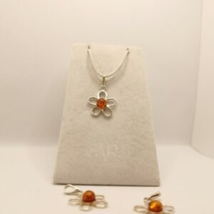 Ciondolo Flower di Ambra