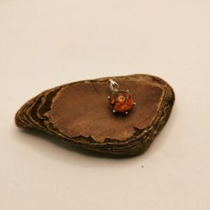Amber Half Sphere Pendant
