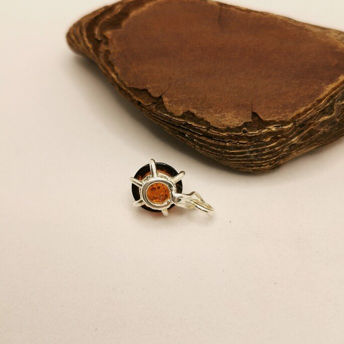 Amber Half Sphere Pendant - immagine 4