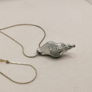 Diamond-coated aluminium necklace  Shell