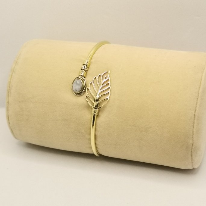 Feather stone bracelet - immagine 5