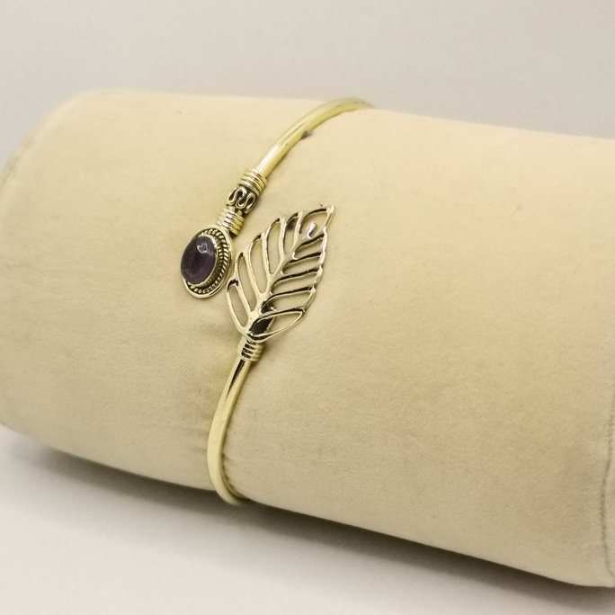 Feather stone bracelet - immagine 4