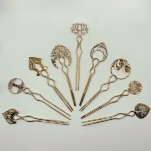 Spilloni Fermacapelli ottone