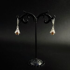 Orecchini Pendenti Coccinella Argento 925 Ambra Baltica